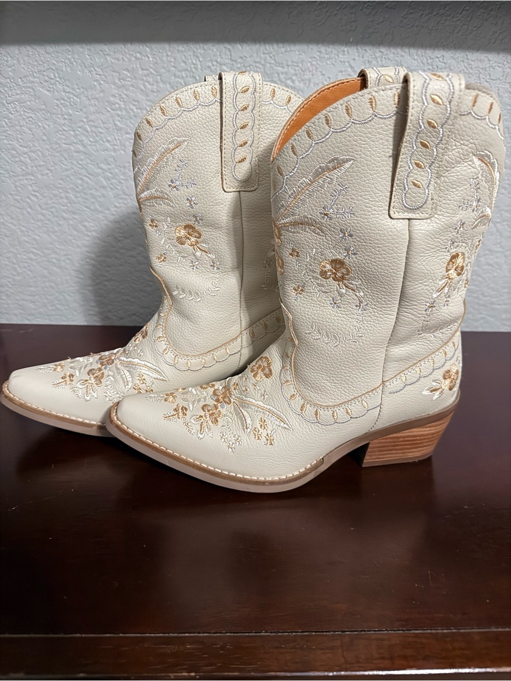 DINGO GIRLS' FULL BLOOM WESTERN BOOTS - SNIP TOE